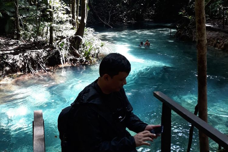 Kalibiru di Waigeo, Raja Ampat, Papua Barat, Sabtu (19/10/2019).