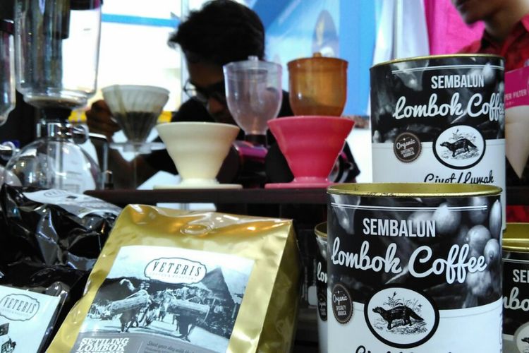 Kemasan Kopi Raja Lombok dari Dusun Prabe, Lombok Barat, NTB.