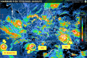 Siklon Tropis Bakung, 93S, dan 95S Aktif Bersamaan, BMKG Ungkap Wilayah Terdampak