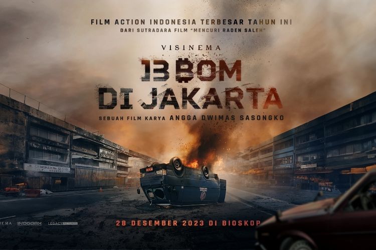 Film terbaru produksi Visinema Pictures berjudul 13 Bom di Jakarta kembali memamerkan video di balik layar atau behind the scene di akun Instagram @infipop.id, Selasa (14/11/2023).