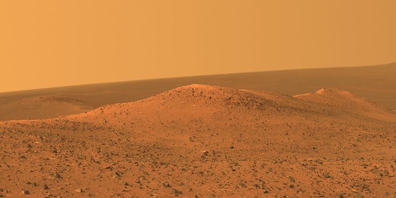 Gambaran Dataran Planet Mars