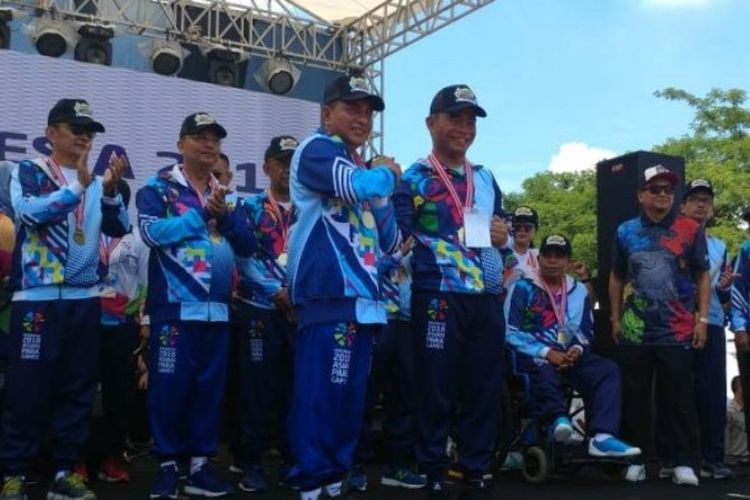 Menteri Pendidikan dan Kebudayaan (Mendikbud) RI, Muhadjir Effendy bersama Gubernur Sumut, Edy Rahmayadi.