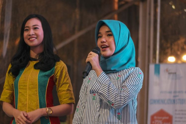 Departemen Komunikasi Binus University menggelar talkshow membahas tema cyberbullying dalam acara Siberkreasi Netizen Fair 2018 di Gelora Bung Karno, Jakarta (23-24/11/2018).