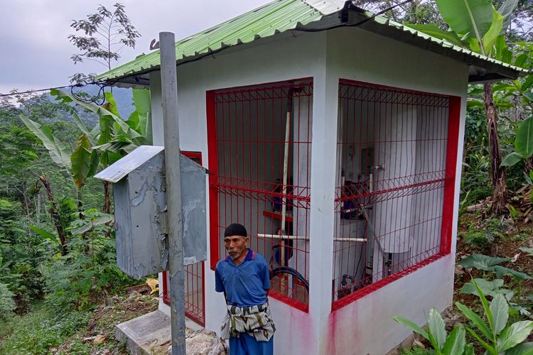 Wujud separator instalasi pemanfaatan gas rawa di Desa Bantar, Kecamatan Wanayasa, Kabupaten Banjarnegara, Jawa Tengah (Jateng) yang digunakan warga untuk mengganti penggunaan gas elpiji sehari-hari, Kamis (22/6/2023).