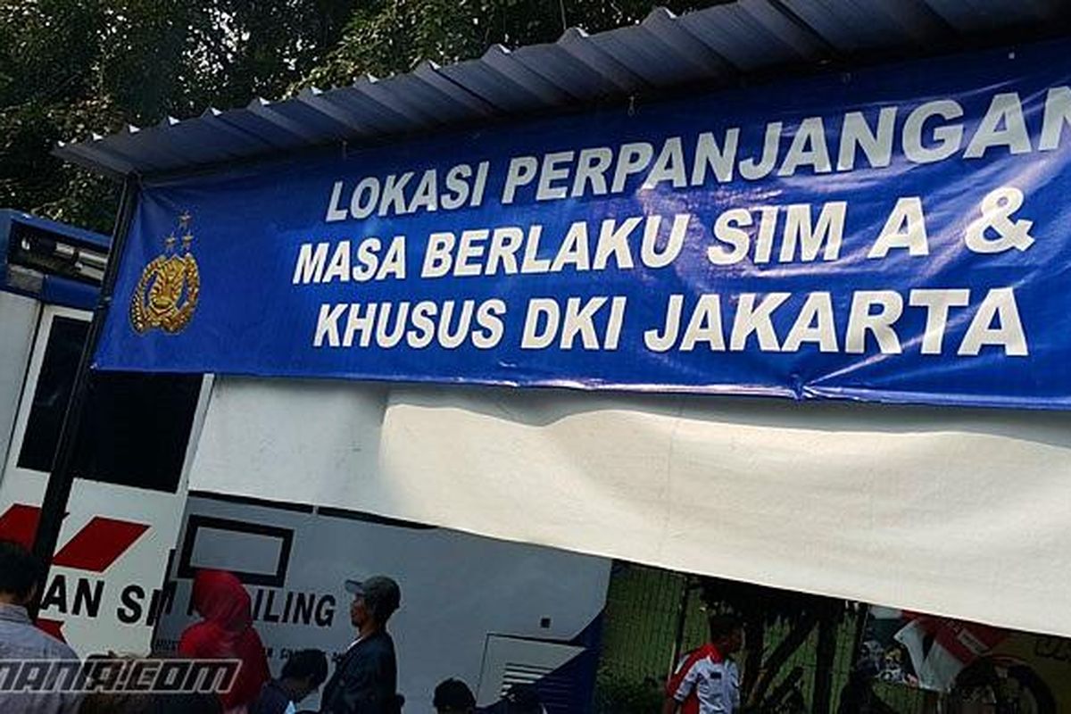 Proses perpanjang SIM layanan keliling