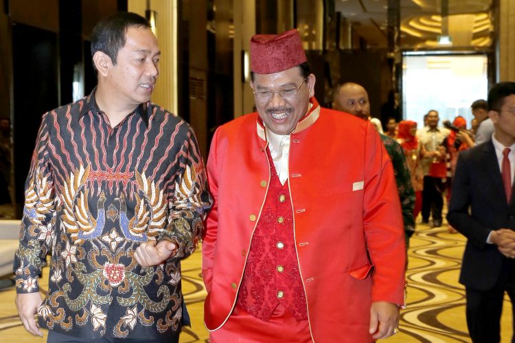 Wali Kota Hendrar Prihadi bertemu dengan pengelola Yayasan Raja Sakti At Thomim Sunan Kalijaga Malaysia, Mohamad Sahrulnizam MR di Po Hotel, Kota Semarang, Minggu (19/8/2018).