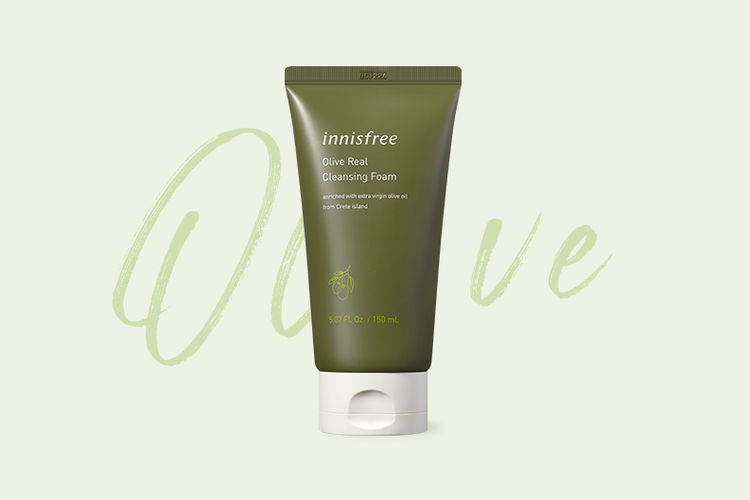 Innisfree Olive Real Cleansing Foam, rekomendasi sabun muka untuk kulit kering