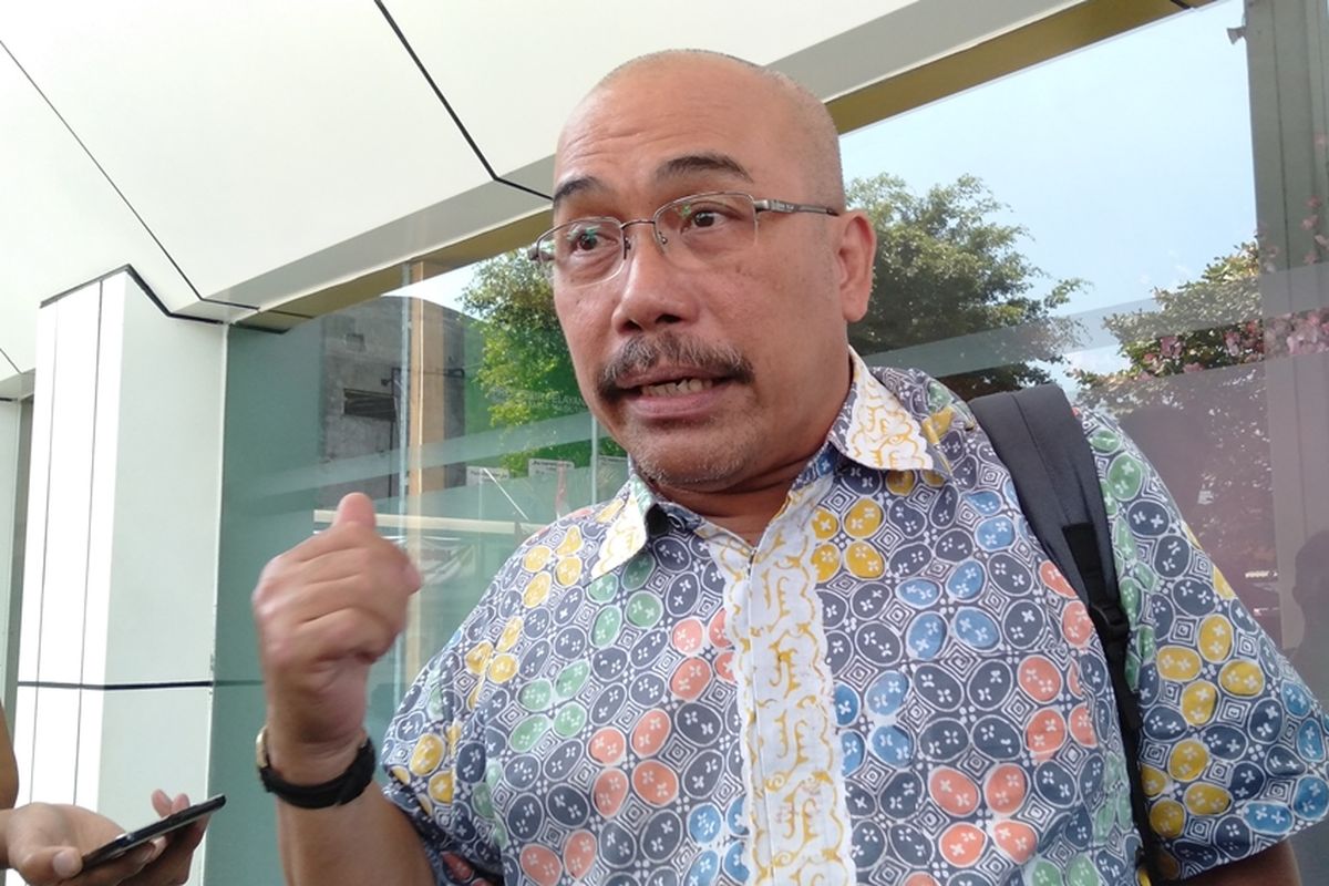 Azas Tigor Nainggolan di Pengadilan Negeri Jakarta Selatan, Rabu (21/8/2019)