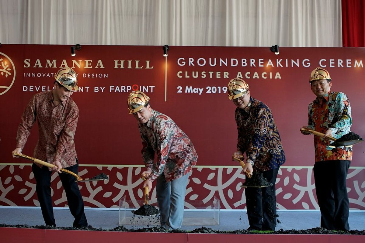 Farpoint melaksanakan groundbreaking Samanea Hill - Cluster Acacia