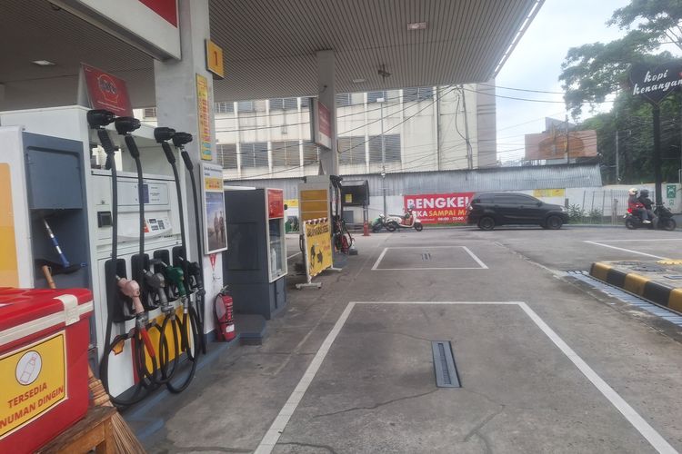 Stok BBM di SPBU Shell di Gunung Sahari, Jakarta Pusat, kembali tersedia.