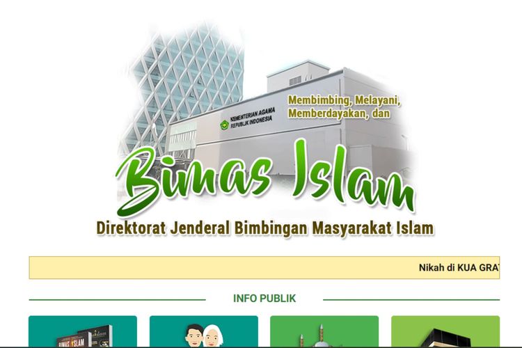 Cara mengecek jadwal imsakiyah Ramadhan 2023 melalui laman Kementerian Agama.
