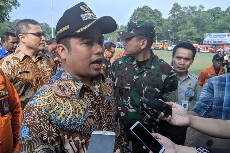 Walikota Tangerang, Arief Wismansyah saat ditemui Kompas.com selepas apel siaga bencana, Kamis (12/12/2019).