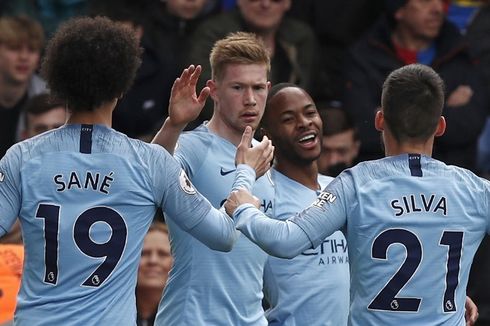 Crystal Palace Vs Man City, Dua Gol Sterling Bikin The Citizens Kudeta Liverpool