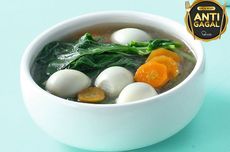 Resep Bayam Kuah Telur Puyuh, Makanan untuk Musim Pancaroba 