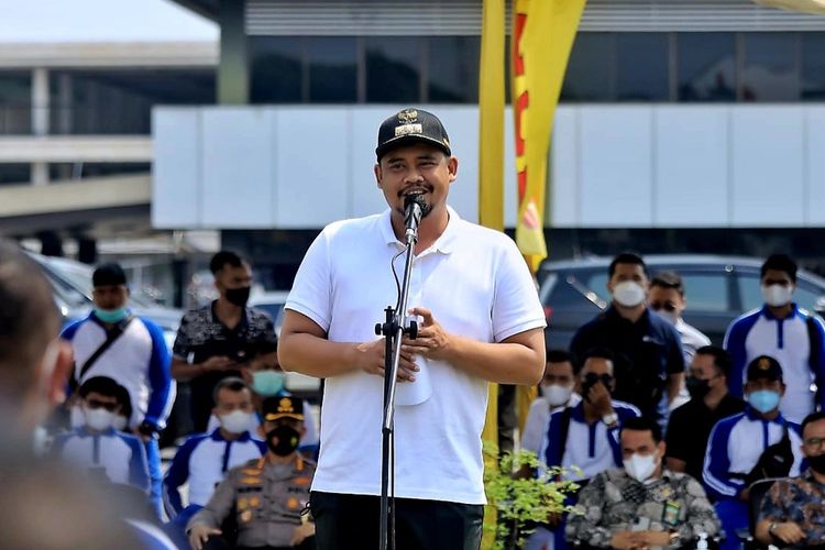 Wali Kota Medan Bobby Nasution mengatakan, peringatan May Day hari ini menjadi wujud kolaborasi Pemkot Medan dengan buruh, Minggu (1/5/2022)