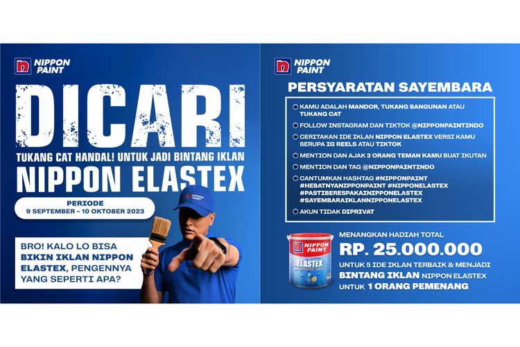 Poster Sayembara Iklan Nippon Elastex.