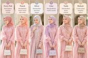 8 Warna Jilbab untuk Gamis Pink, Manis dan Elegan