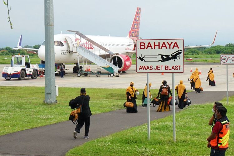 Aktivitas penerbangan di Bandara Internasional Banyuwangi 