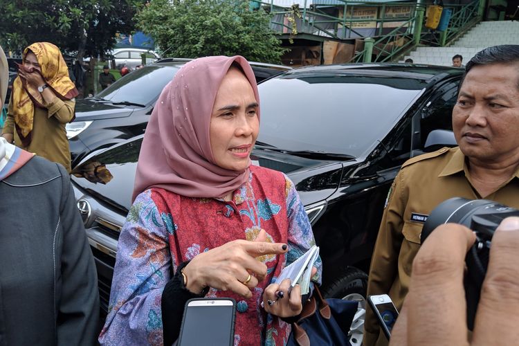 Auditor Ahli Madya Inspektorat Jenderal II Kementerian Perdagangan, Malahyati saat ditemui di Pasar Anyar Kota Tangerang, Senin (16/12/2019)