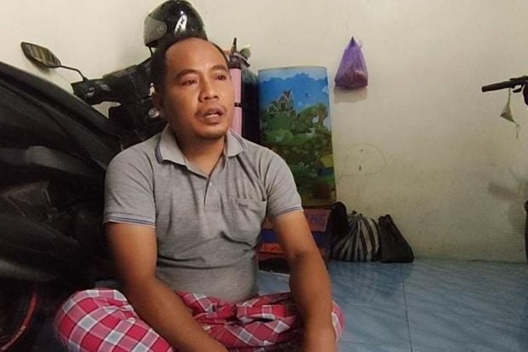 Riyanto (37) warga Desa Pasarbatang, Kecamatan/Kabupaten Brebes, Jawa Tengah menjadi korban komplotan begal yang menyamar jadi sopir dan penumpang travel pada Kamis (12/5/2022) lalu (Istimewa).