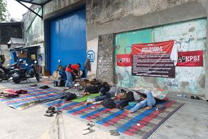 Buruh di Kampung Bandan Jakut Mogok Kerja, Lebih dari Sebulan Bertahan di Tenda