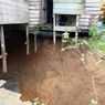 Lubang Besar Muncul di Kolong, Rumah Warga Nunukan Ini Seperti Menggantung