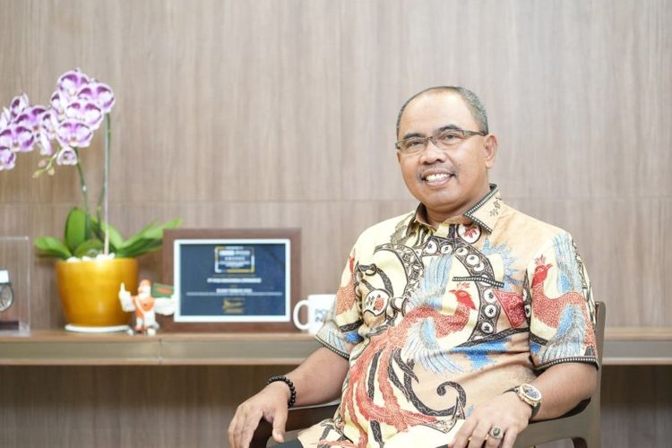 Direktur Bisnis Jasa Keuangan Pos Indonesia Haris. 