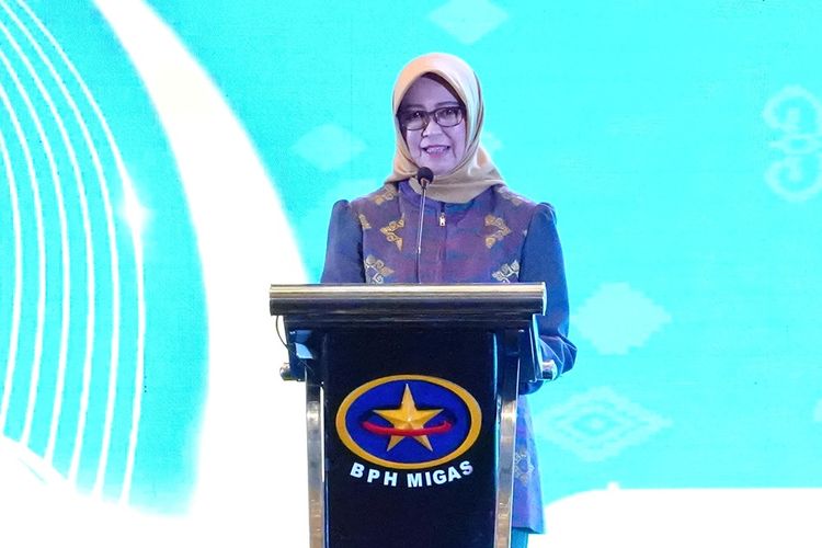 Kepala BPH Migas Erika Retnowati dalam kegiatan Hilir Migas Conference & Expo serta BPH Migas Award Tahun 2024.