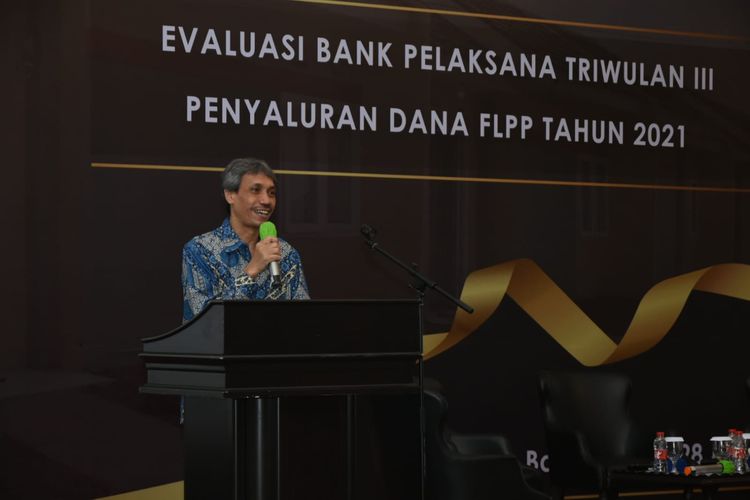 Direktur Utama PPDPP Kementerian PUPR Arief Sabaruddin mengevaluasi bank penyalur FLPP Kuartal III 2021.