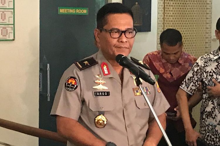 Kepala Biro Penerangan Masyarakat Divisi Humas Polri Brigjen (Pol) Argo Yuwono di bilangan Jakarta Selatan, Jumat (22/11/2019).