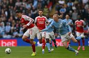 Hasil Final Piala Liga Inggris: Arsenal Vs Man City 0-0 di Babak I