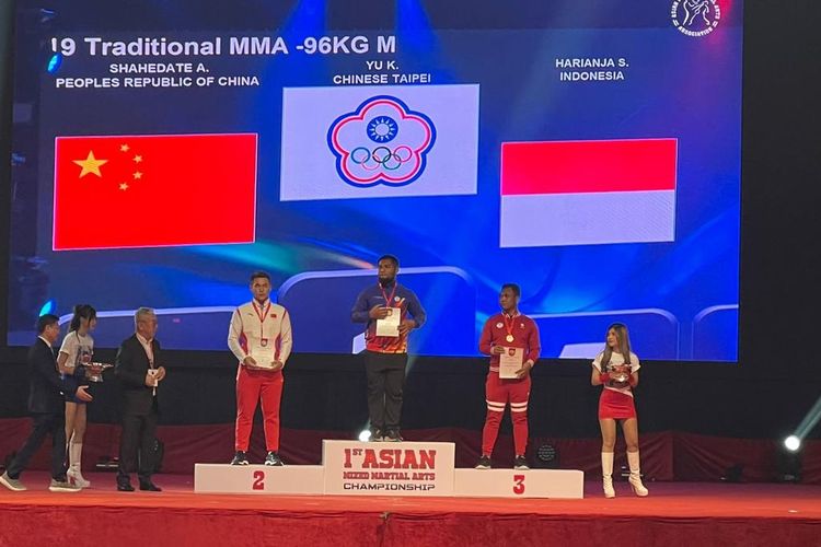 Timnas MMA Indonesia binaan PB Pertacami (Pengurus Besar Persatuan Tarung Campuran Indonesia) berhasil menyabet medali satu perak dan 3 perunggu di Kejuaraan 1st Asian Mixed Martial Arts (AMMA) Championship 2023 di Bangkok.