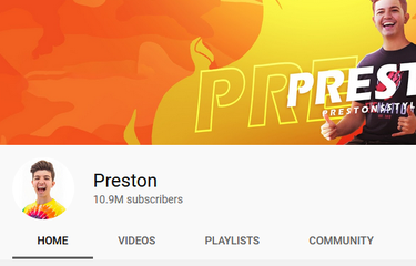 Akun Youtube Preston