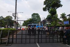 Jelang Pengundian Nomor Urut Capres-Cawapres di KPU, Jalan Imam Bonjol Ditutup