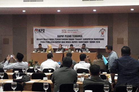 KPU Kabupaten Tangerang Umumkan Hasil Rekapitulasi Pilkada Sore Ini 