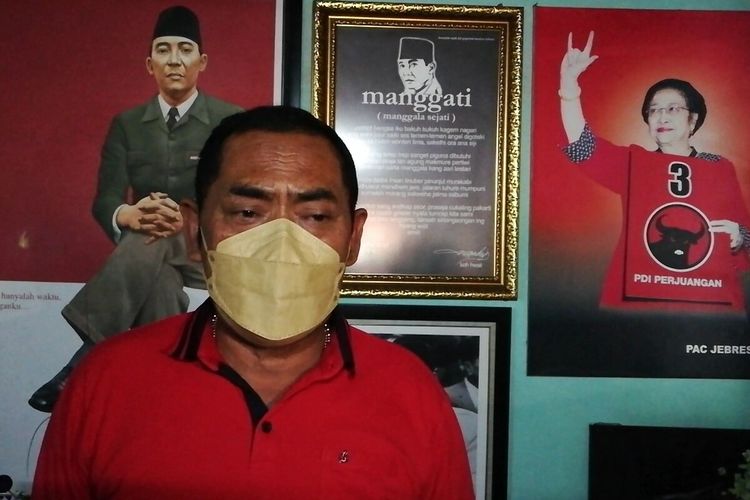 Ketua DPC PDIP Solo FX Hadi Rudyatmo di Solo, Jawa Tengah, Kamis (14/10/2021).