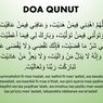 Bacaan Doa Qunut: Arab, Latin, dan Artinya