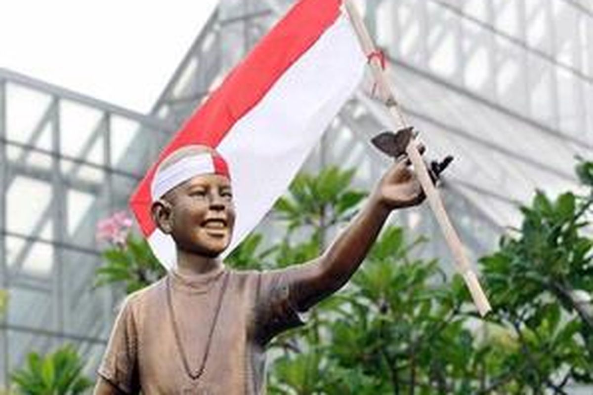 Patung Obama di Taman Menteng