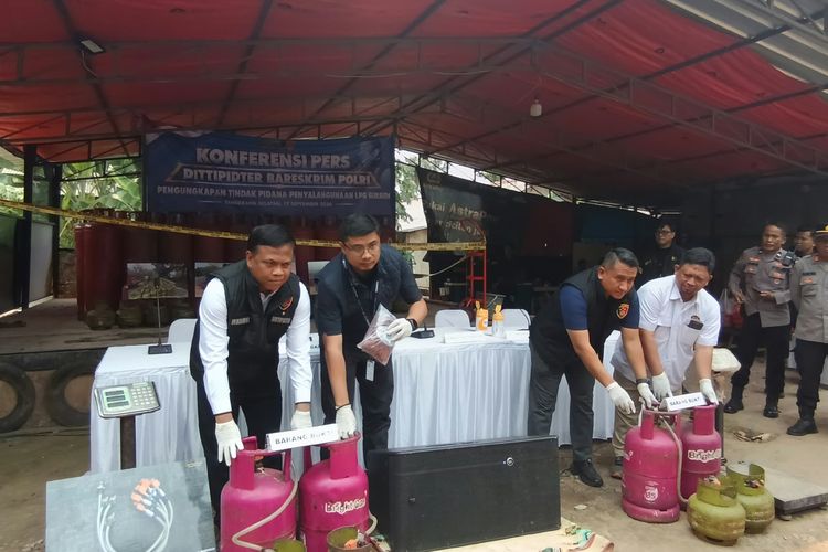 Polisi Bongkar Pengoplos Gas Elpiji di Tangsel, Modusnya Suntik Gas 3 Kg di Pinggir Tol