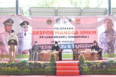 Menteri Koperasi dan UKM Teten Masduki Lepas Ekspor Mangga Asal Gresik ke Singapura