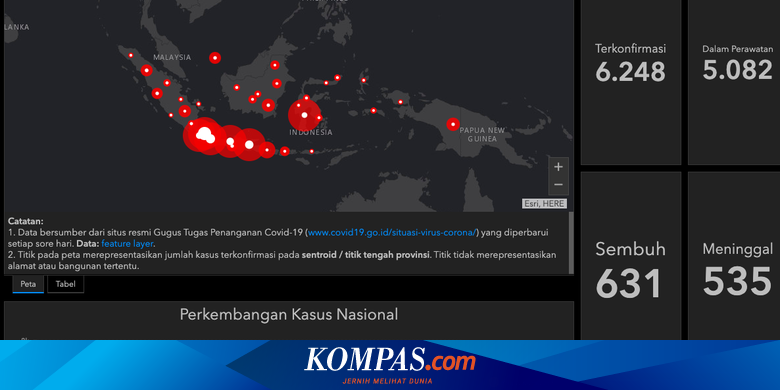 Update Link Peta Pantauan Virus Corona Di 32 Provinsi Di Indonesia