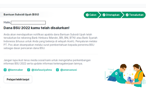 BSU atau BLT Subsidi Gaji Tahap 2 Sudah Cair, Ini Cara Cek Penerimanya