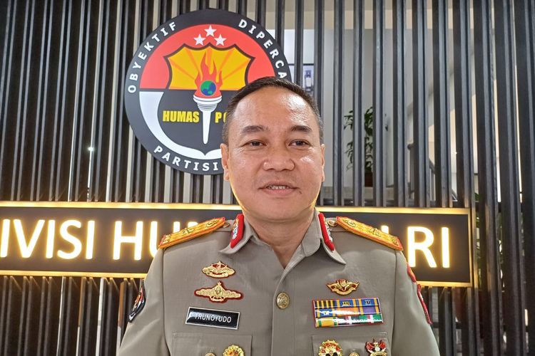 Kepala Biro Penerangan Masyarakat (Karo Penmas) Divisi Humas Polri Brigjen Trunoyudo Wisnu Andiko di Mabes Polri, Jakarta, Rabu (3/1/2024).