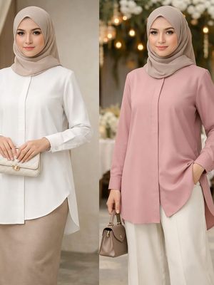 Baju lebaran tunik clean cut