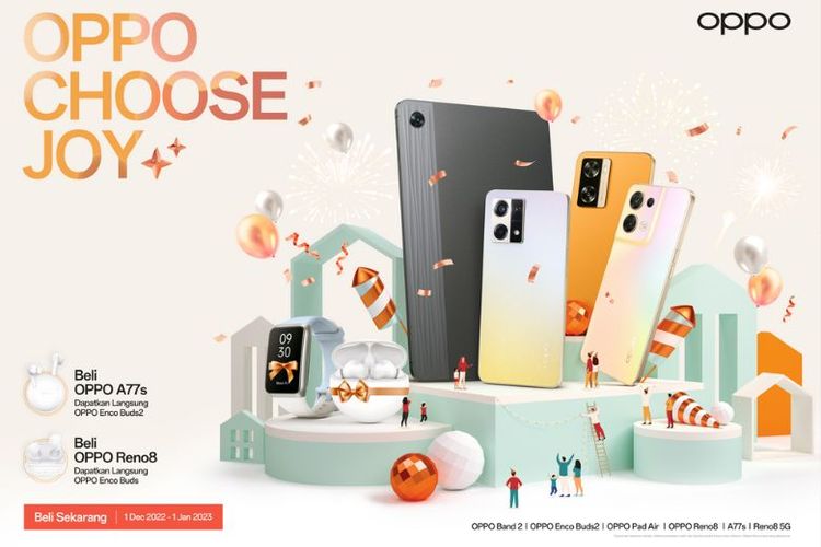 Oppo berikan penawaran menarik untuk pembelian produk selama masa kampanye #OPPOChooseJoy berlangsung. 