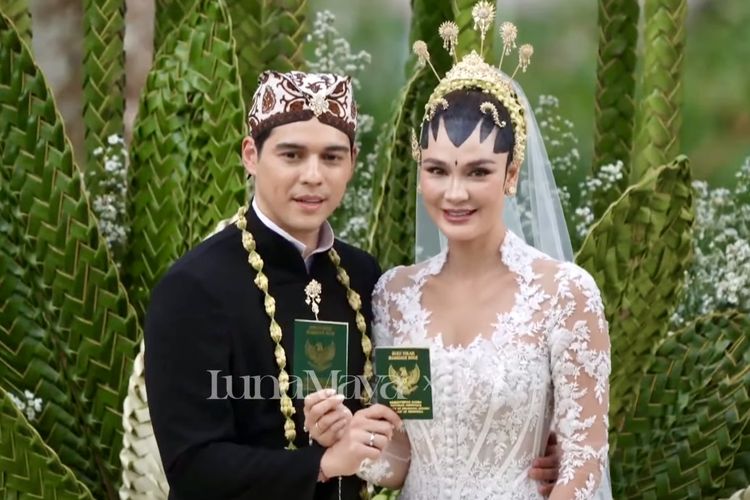 Menikah dengan Maxime Bouttier, Luna Maya Tampil Menawan dalam Kebaya Adat Jogja