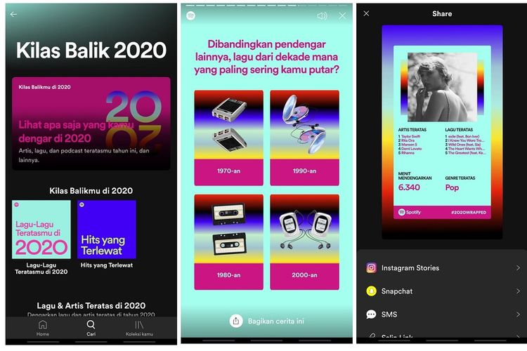 Cara membuat snapgram spotify