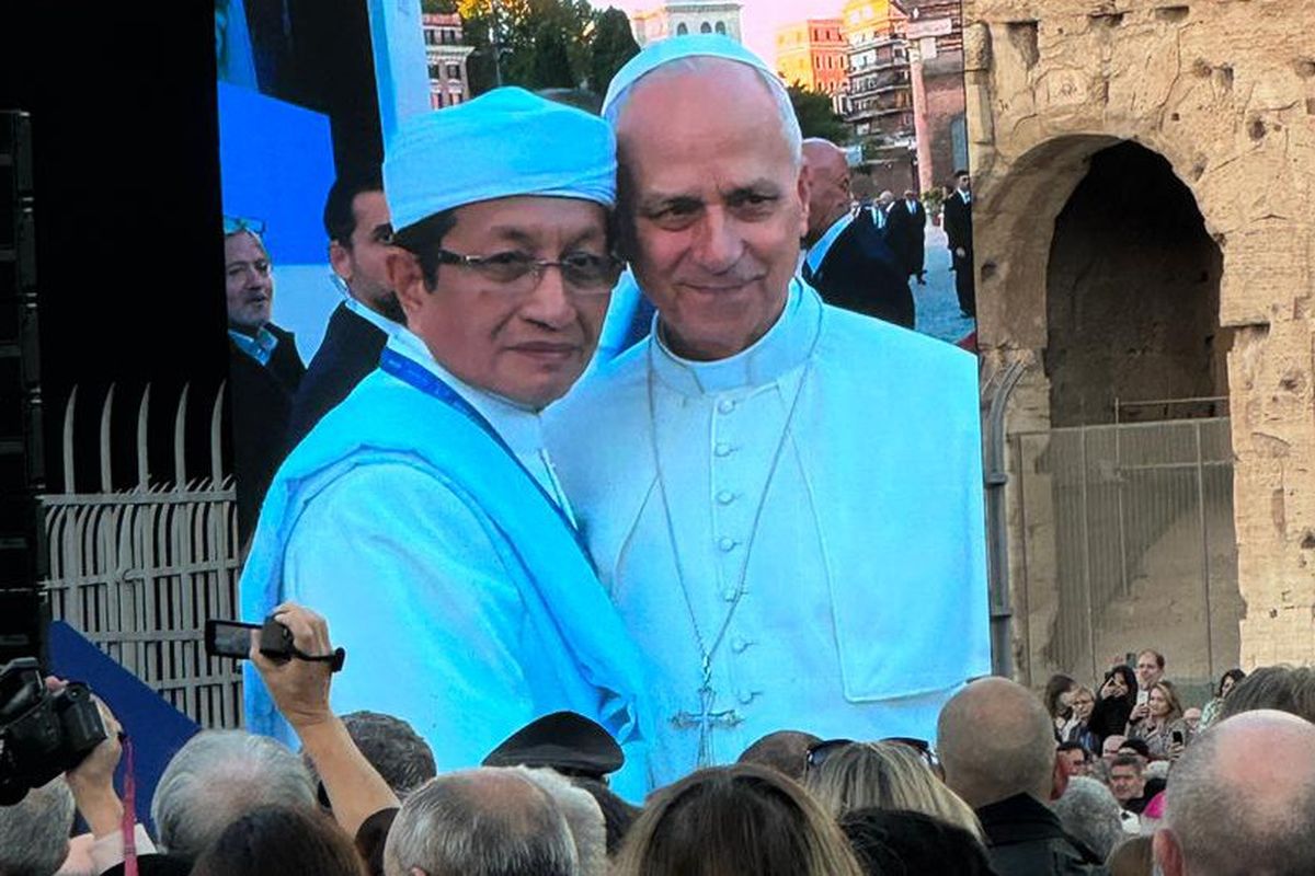 Menag Nasaruddin Umar bertemu Paus Leo XIV di Vatikan-Roma.