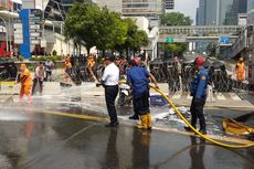 Anies Bersihkan Jalan MH Thamrin Pascakerusuhan 22 Mei