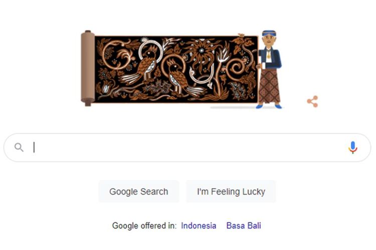 Pelopor batik Indonesia, Go Tik Swan atau K.R.T. Hardjonagoro menjadi nama yang muncul sebagai Google Doodle hari ini, 11 Mei 2021.